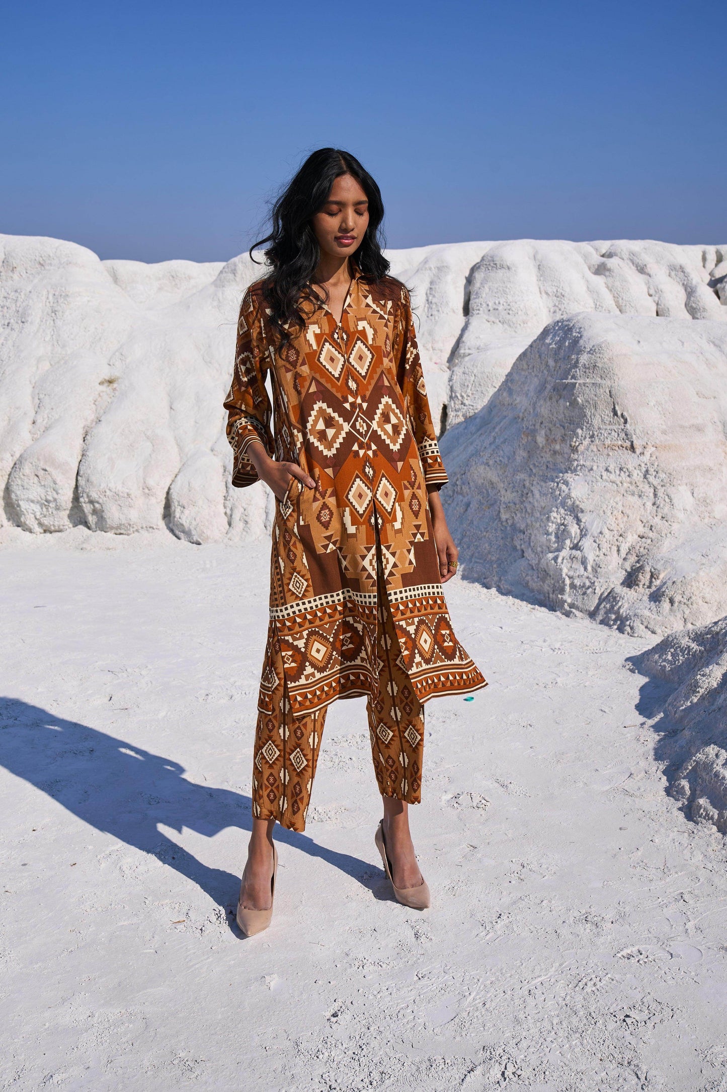 AZTEC PRINT TOP - dash and dot