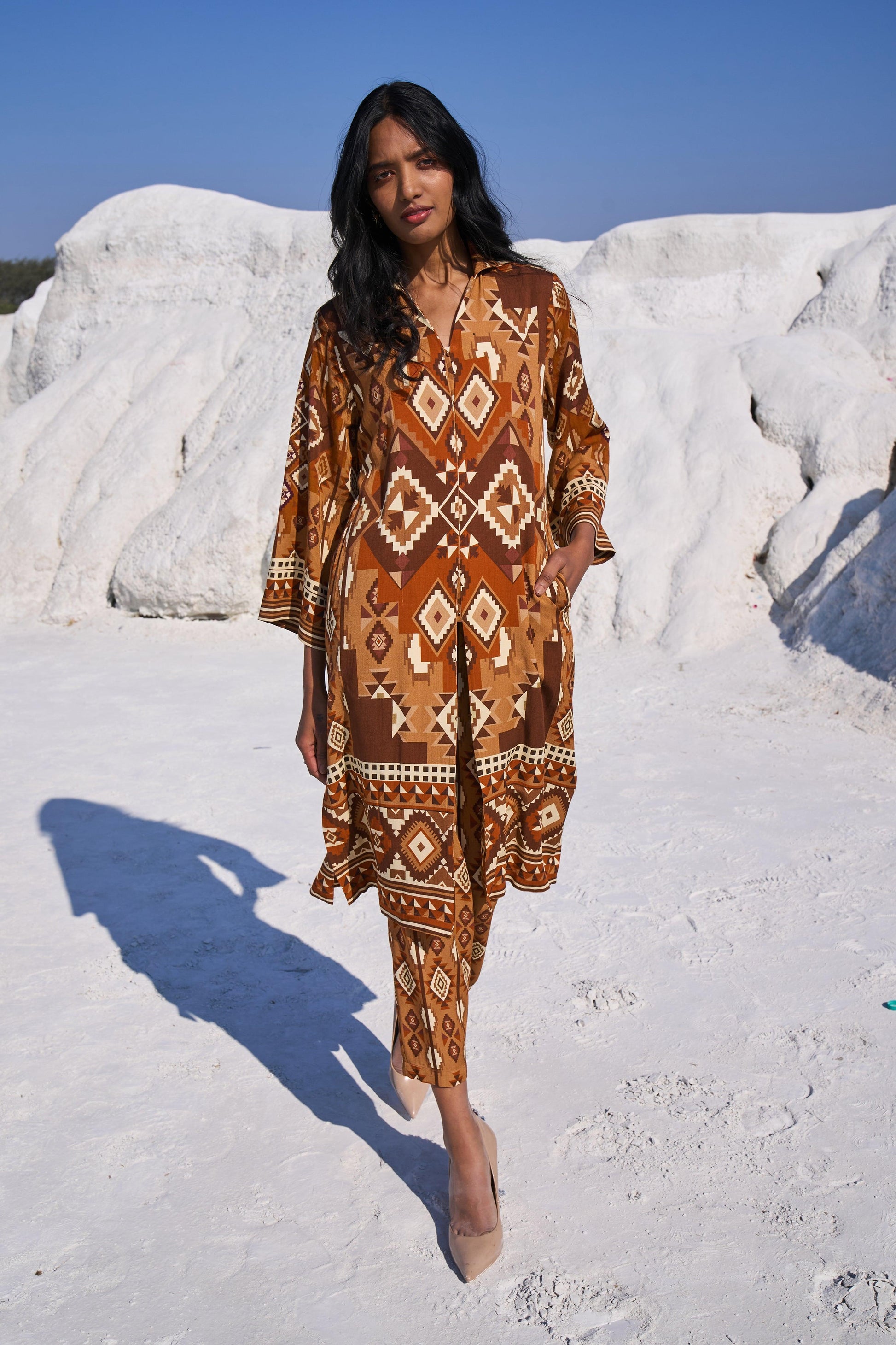 AZTEC PRINT TOP - dash and dot