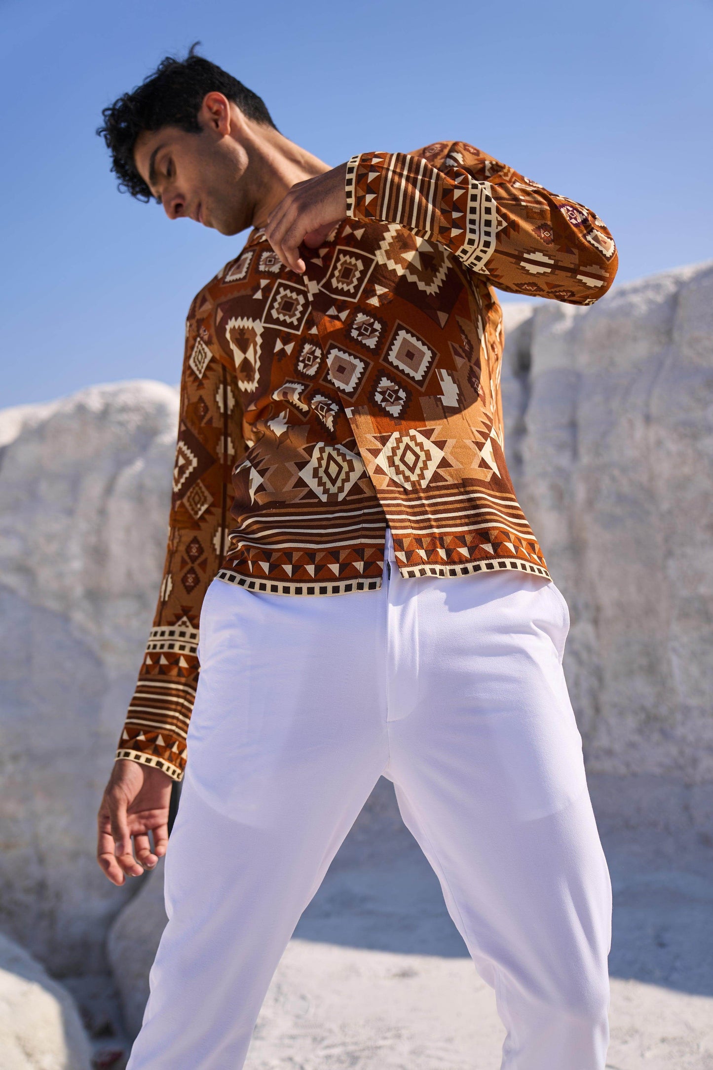 AZTEC PRINT SHIRT - dash and dot