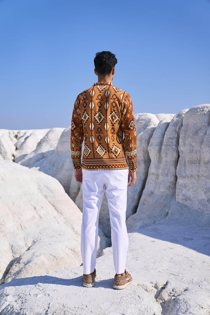 AZTEC PRINT SHIRT - dash and dot dash and dot