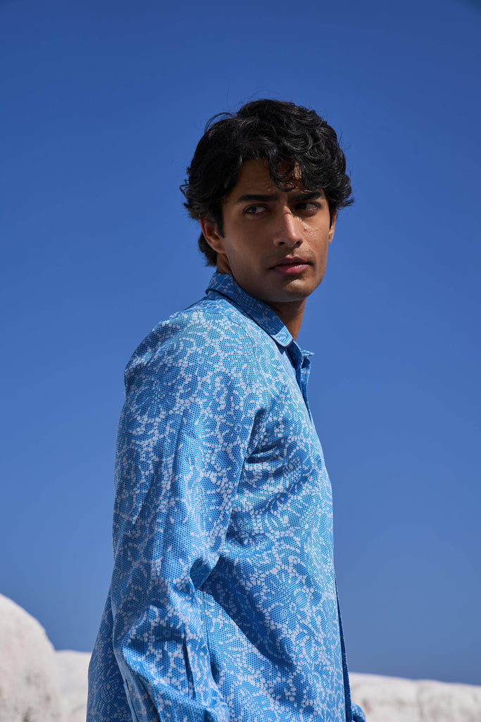 LACE PRINT SHIRT - dash and dot dash and dot
