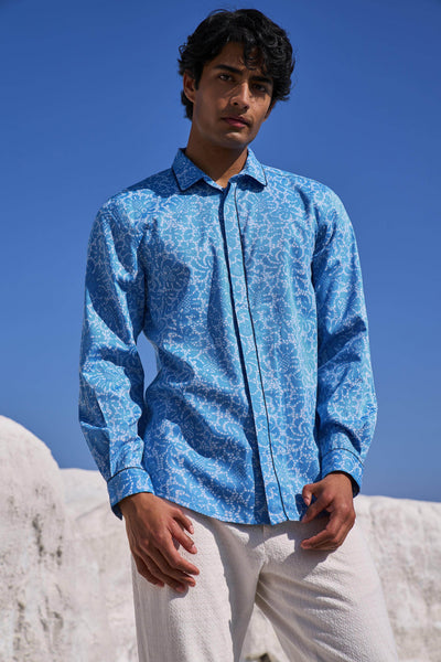LACE PRINT SHIRT - dash and dot
