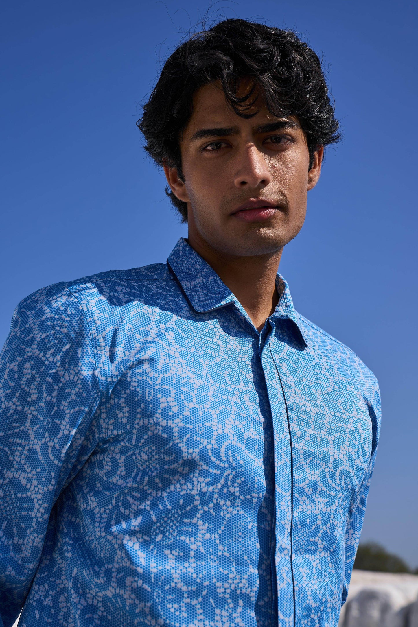 LACE PRINT SHIRT - dash and dot