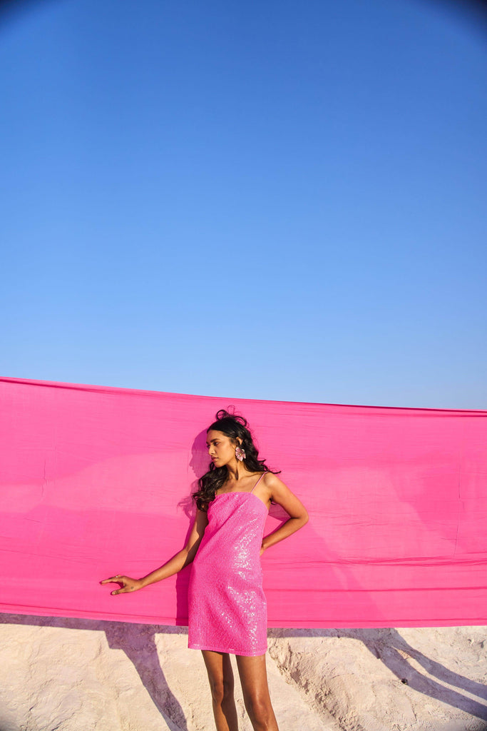 HOT PINK SEQUIN MINI - dash and dot dash and dot