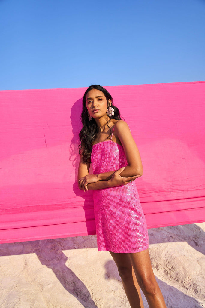 HOT PINK SEQUIN MINI - dash and dot dash and dot