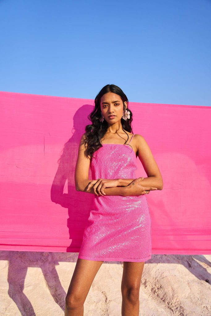 HOT PINK SEQUIN MINI - dash and dot dash and dot