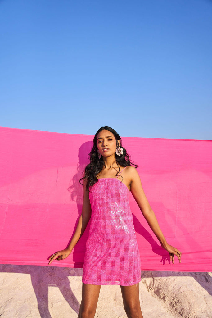 HOT PINK SEQUIN MINI - dash and dot dash and dot