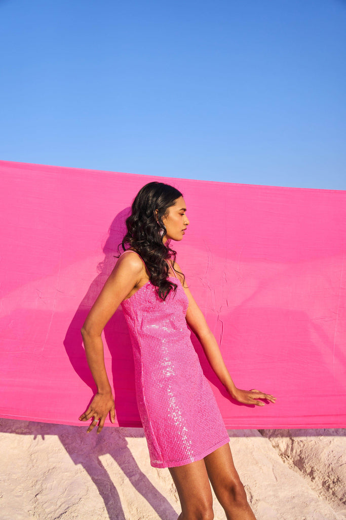 HOT PINK SEQUIN MINI - dash and dot dash and dot