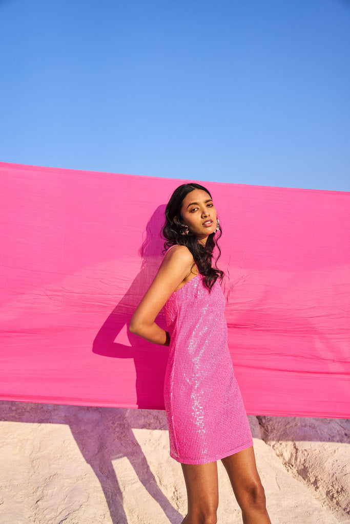 HOT PINK SEQUIN MINI - dash and dot dash and dot