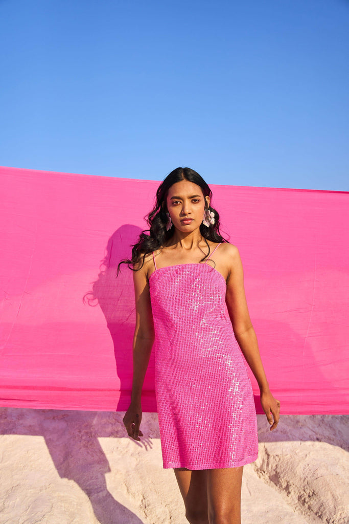 HOT PINK SEQUIN MINI - dash and dot dash and dot