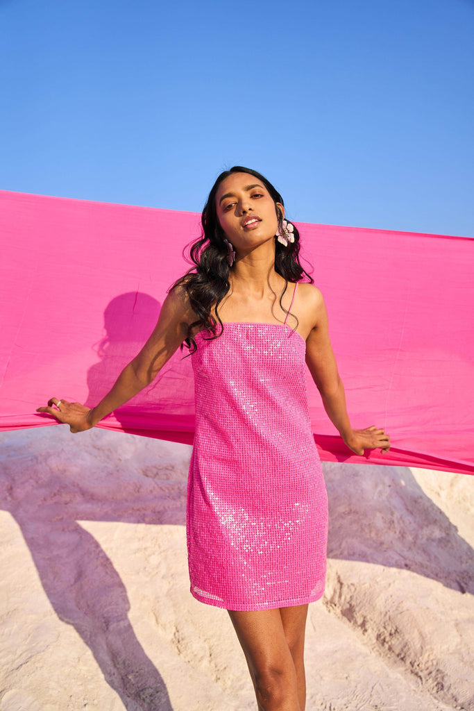 HOT PINK SEQUIN MINI - dash and dot dash and dot