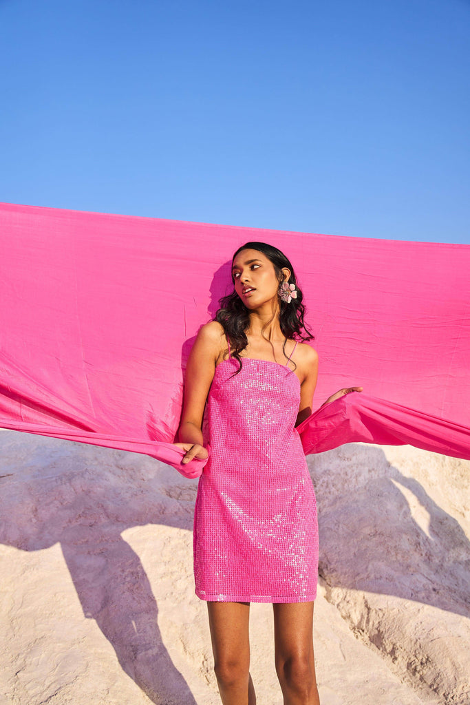 HOT PINK SEQUIN MINI - dash and dot dash and dot