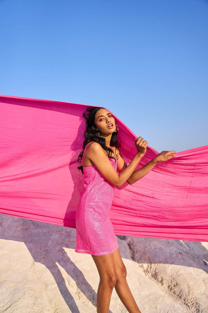 HOT PINK SEQUIN MINI - dash and dot dash and dot