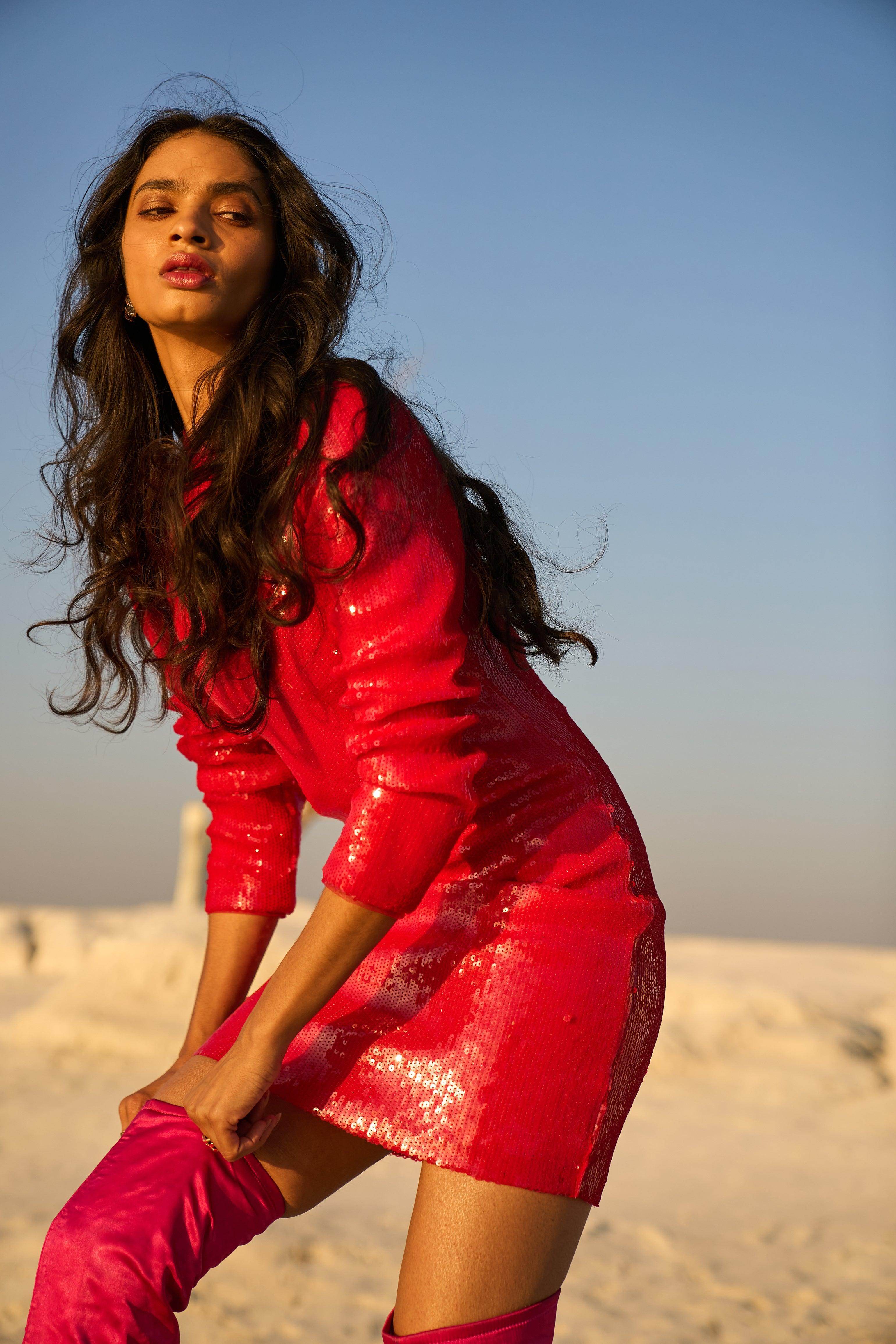 Dash and Dot - RED SEQUIN DRESS | Online Store dash and dot Dash and Dot - RED SEQUIN DRESS | Online Store dash and dot