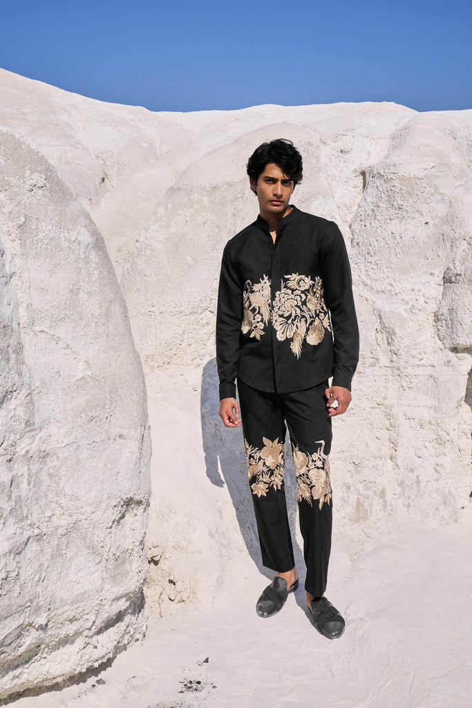 PLACEMENT EMBROIDERED PANTS - dash and dot dash and dot