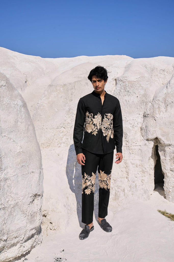 PLACEMENT EMBROIDERED PANTS - dash and dot dash and dot