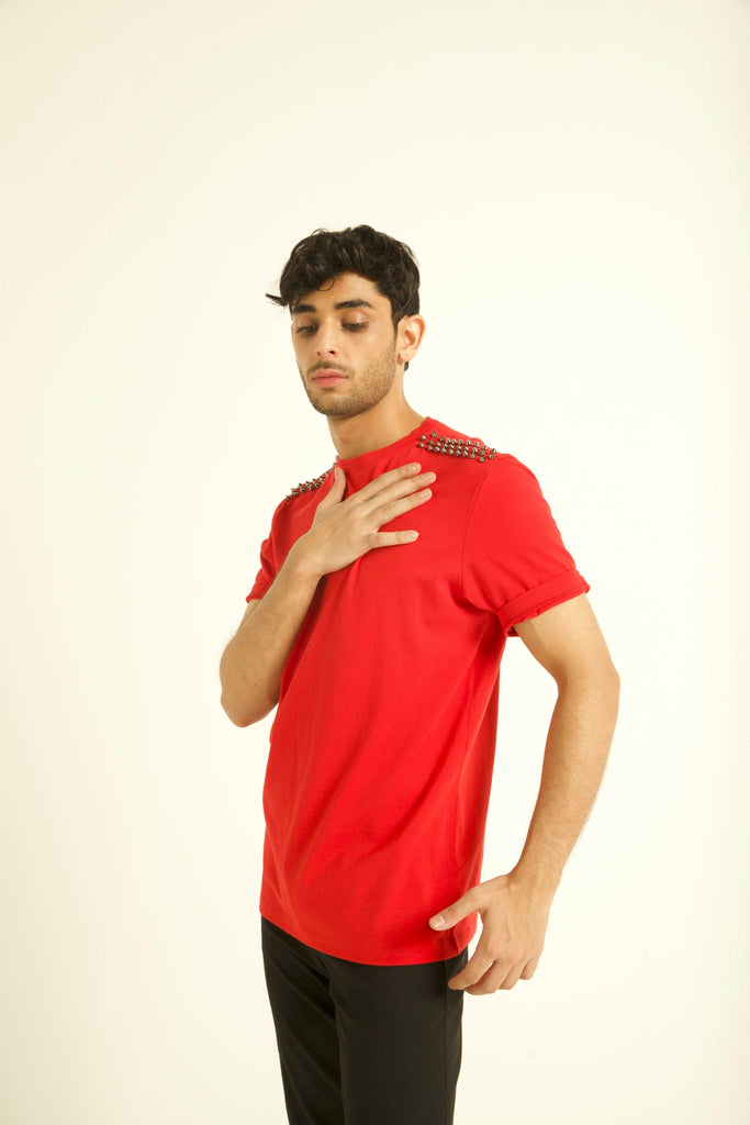 STUD TEE - dash and dot dash and dot