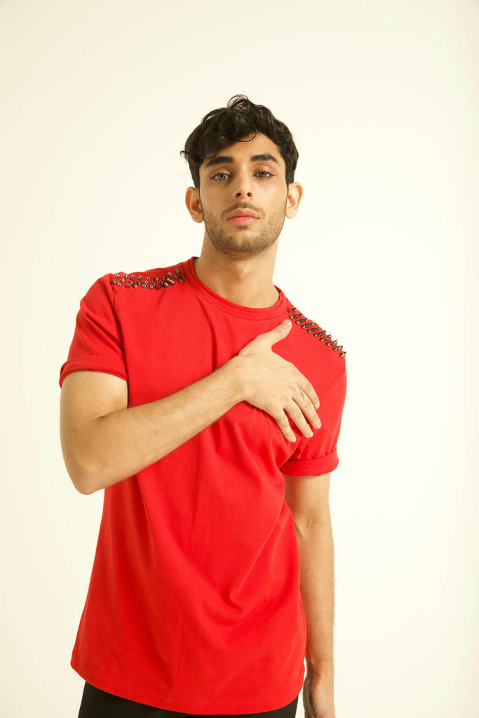 STUD TEE - dash and dot dash and dot