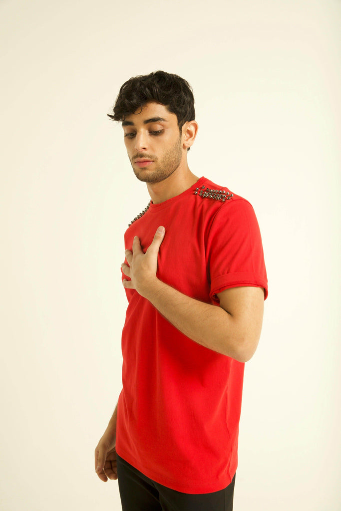 STUD TEE - dash and dot dash and dot