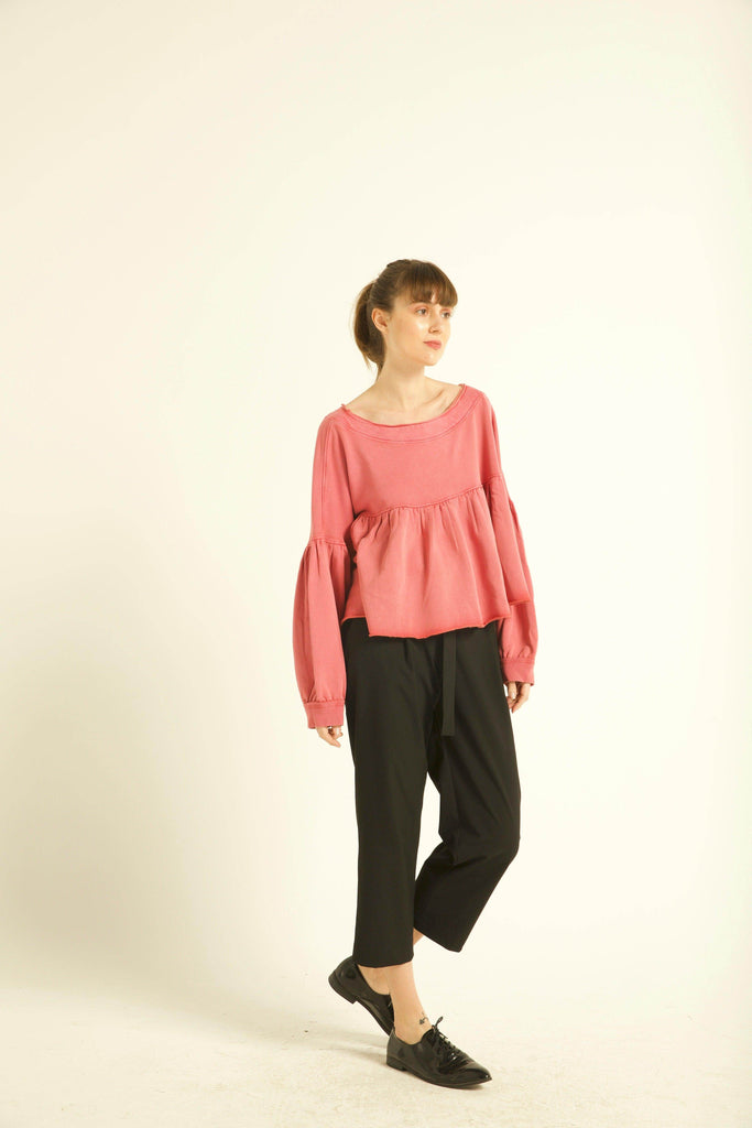 PEPLUM SWEAT TOP - dash and dot dash and dot