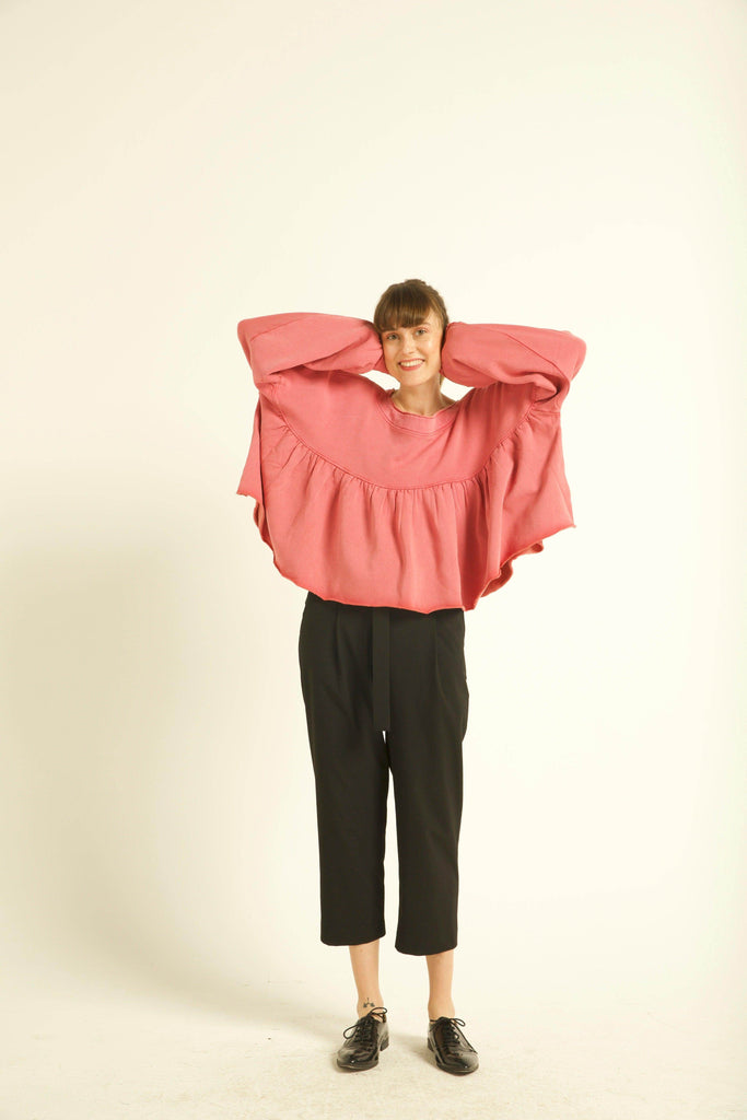 PEPLUM SWEAT TOP - dash and dot dash and dot