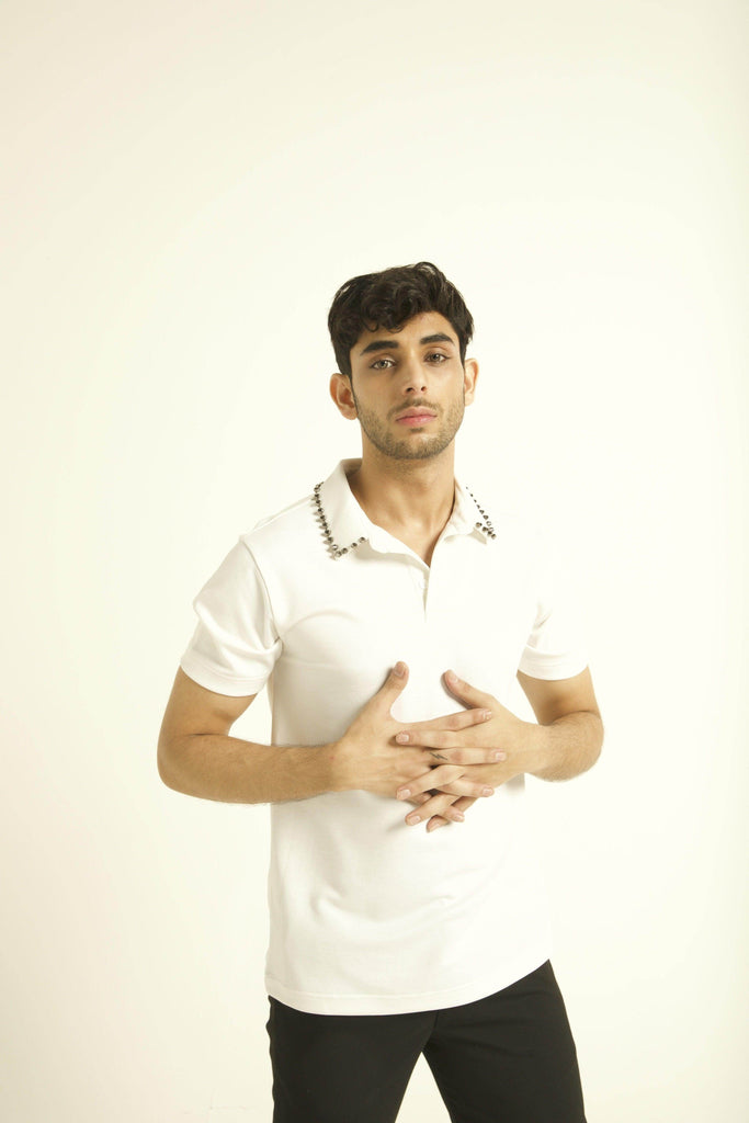 STUD POLO - dash and dot dash and dot