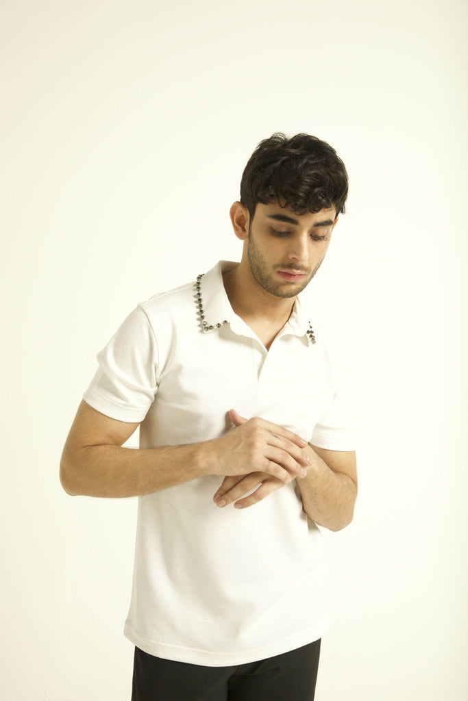 STUD POLO - dash and dot dash and dot