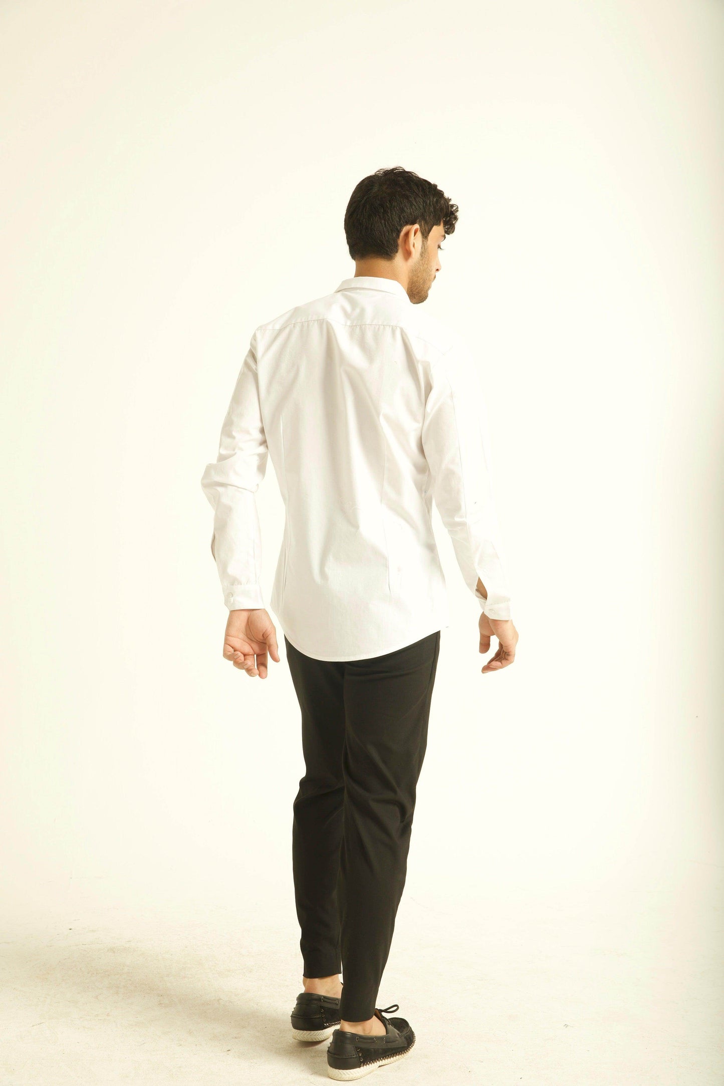 EMBROIDERED BIB SHIRT - dash and dot