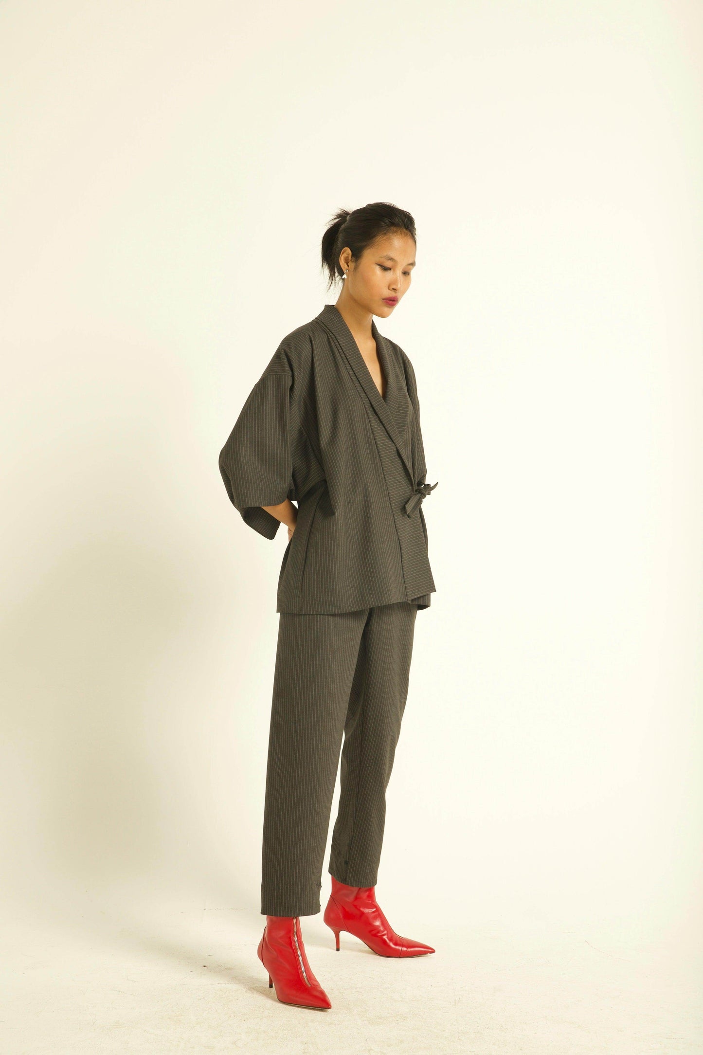 PINSTRIPE KIMONO - dash and dot