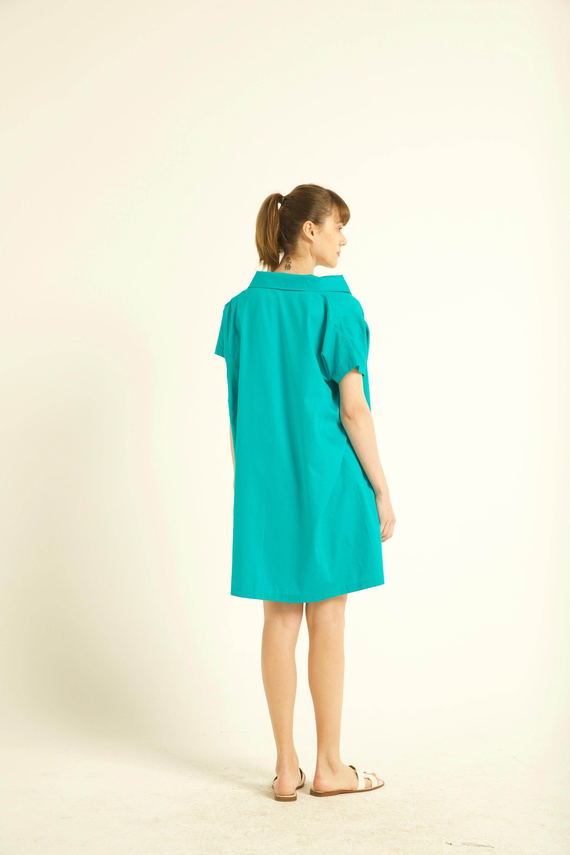 OFF-CENTER PLACKET MINI - dash and dot