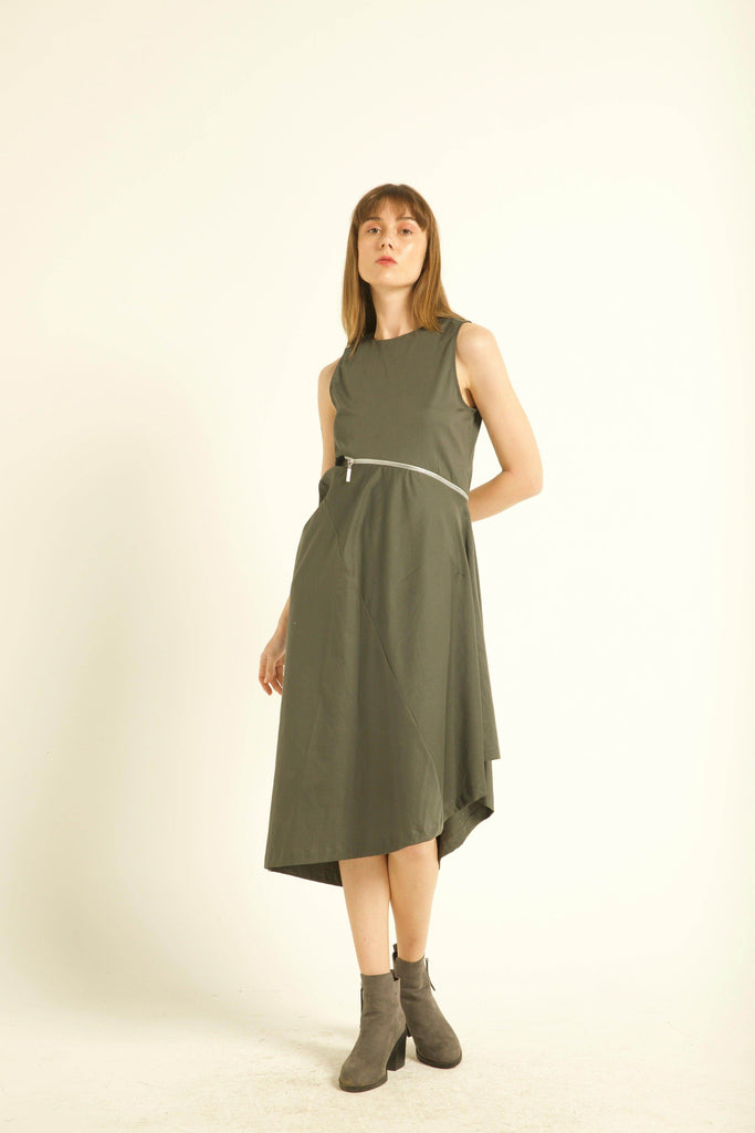 TWO-WAY ZIPPER DRESS - dash and dot dash and dot