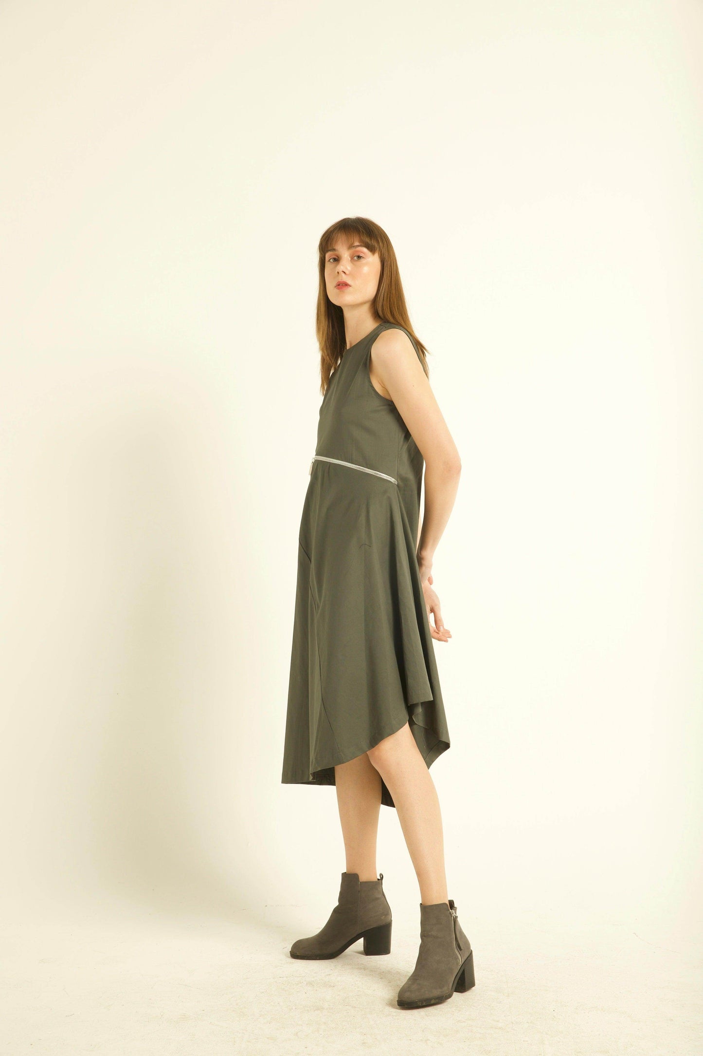 TWO-WAY ZIPPER DRESS - dash and dot