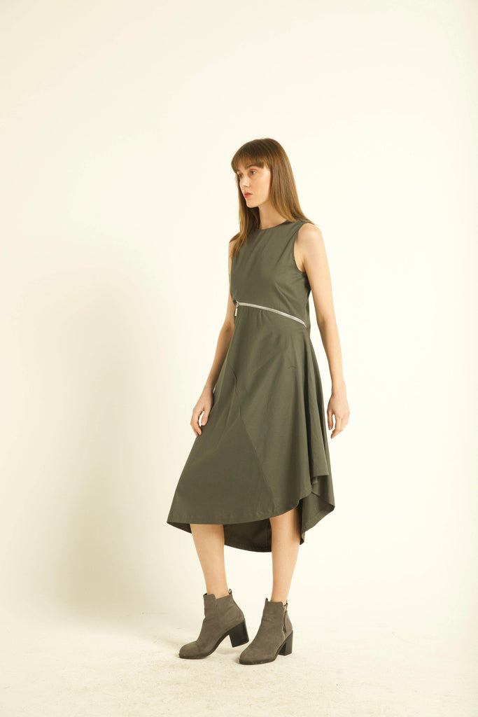 TWO-WAY ZIPPER DRESS - dash and dot dash and dot