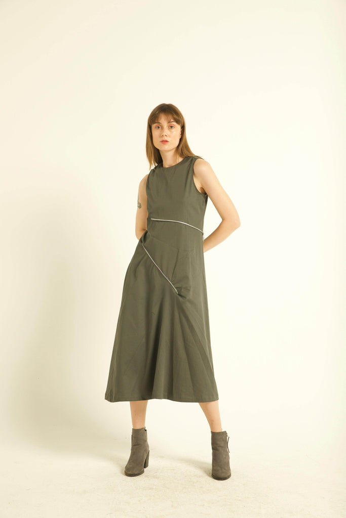 TWO-WAY ZIPPER DRESS - dash and dot dash and dot