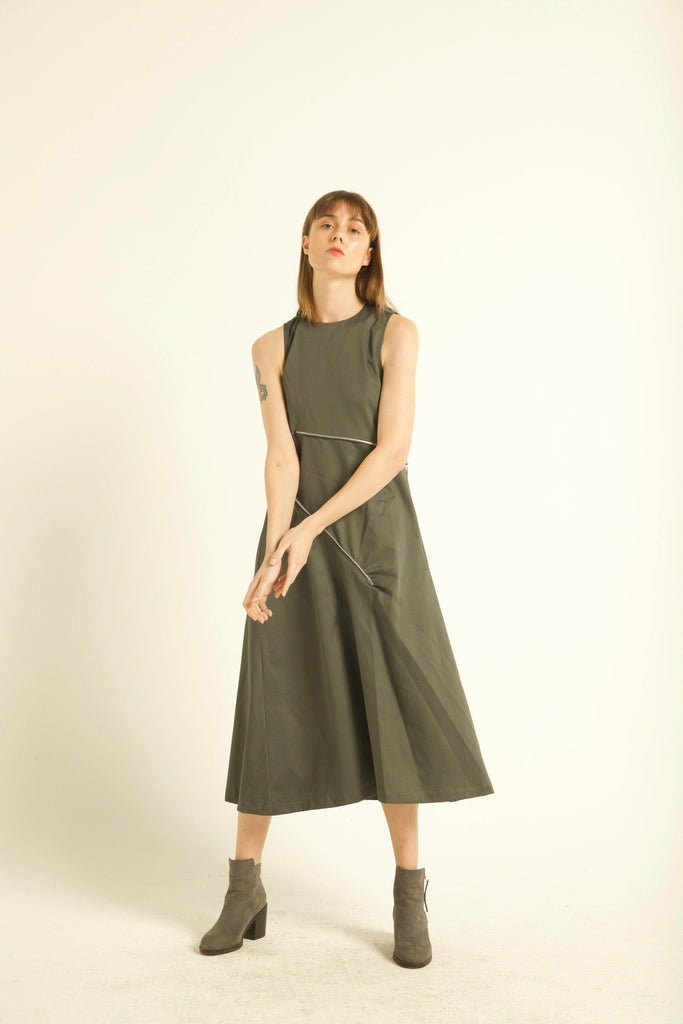 TWO-WAY ZIPPER DRESS - dash and dot dash and dot