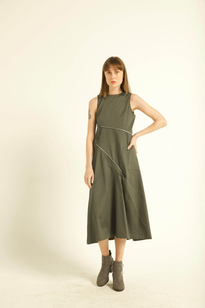 TWO-WAY ZIPPER DRESS - dash and dot dash and dot