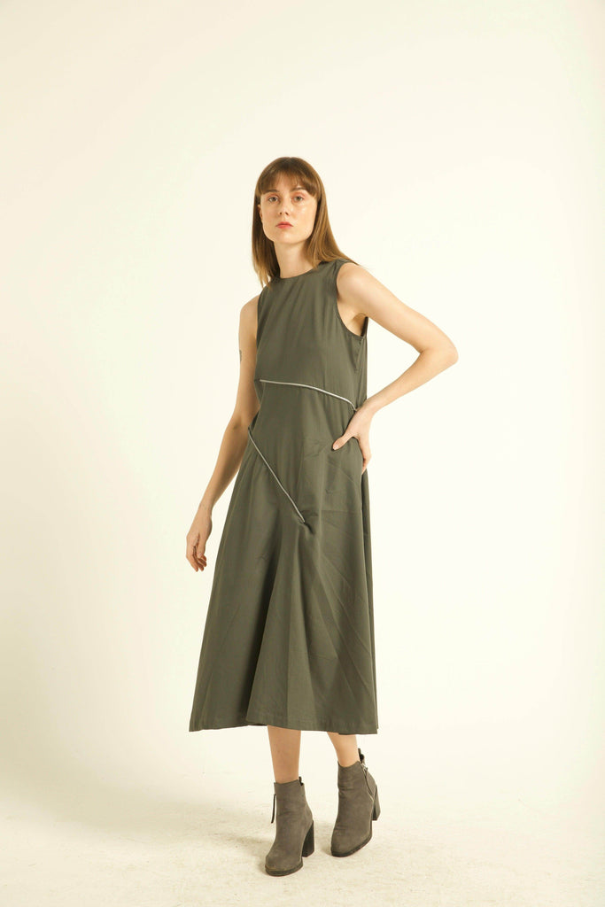 TWO-WAY ZIPPER DRESS - dash and dot dash and dot