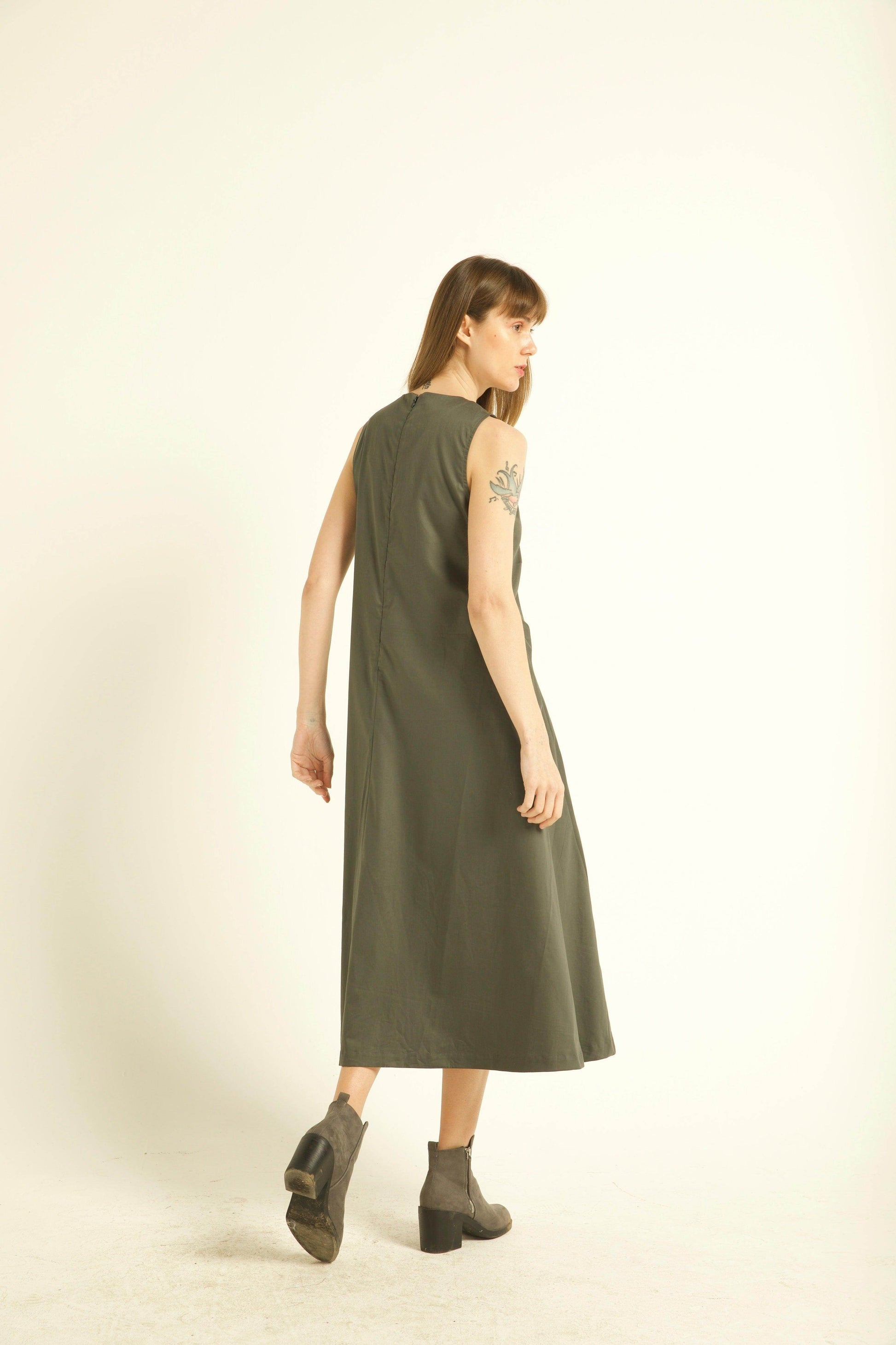 TWO-WAY ZIPPER DRESS - dash and dot