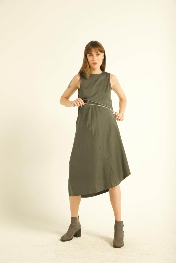 TWO-WAY ZIPPER DRESS - dash and dot dash and dot