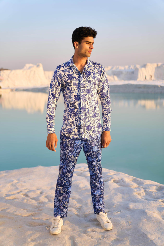 PORCELAIN PRINTED SHIRT - dash and dot dash and dot