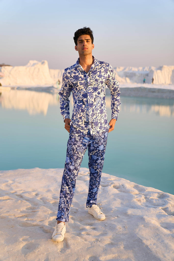 PORCELAIN PRINTED SHIRT - dash and dot dash and dot