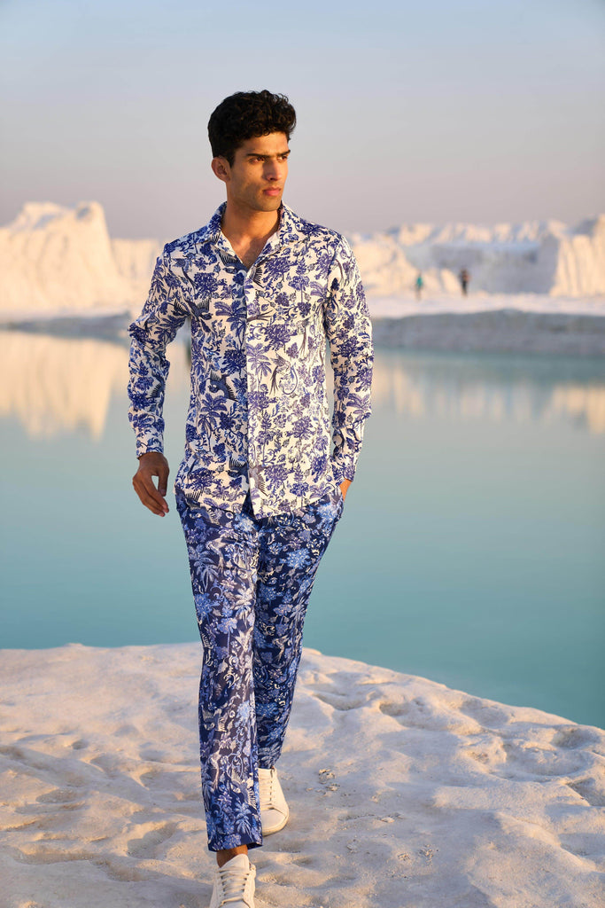 PORCELAIN PRINTED SHIRT - dash and dot dash and dot