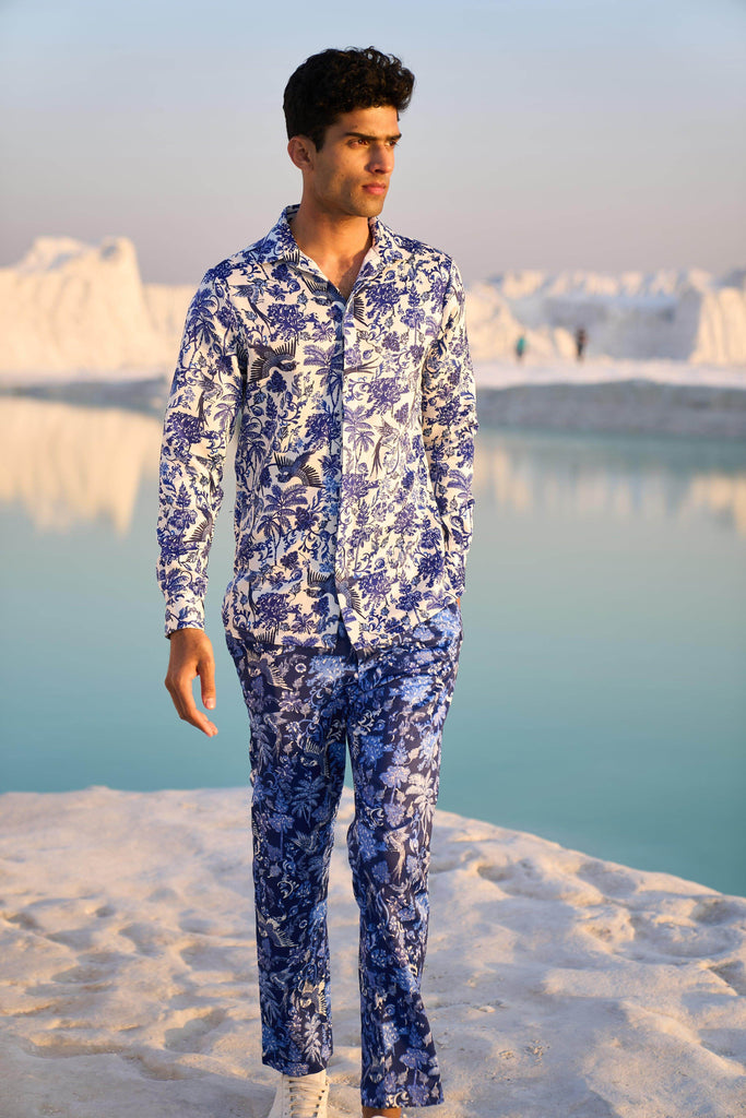 PORCELAIN PRINTED SHIRT - dash and dot dash and dot