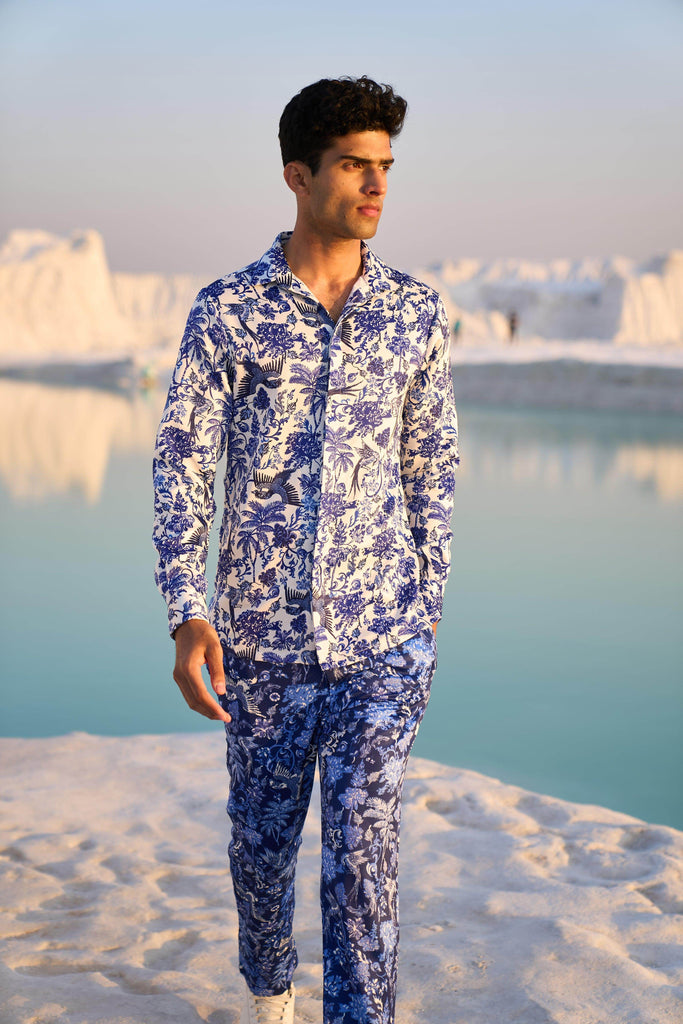 PORCELAIN PRINTED SHIRT - dash and dot dash and dot