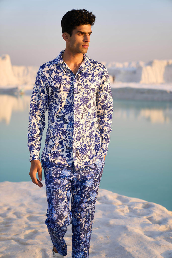 PORCELAIN PRINTED SHIRT - dash and dot dash and dot