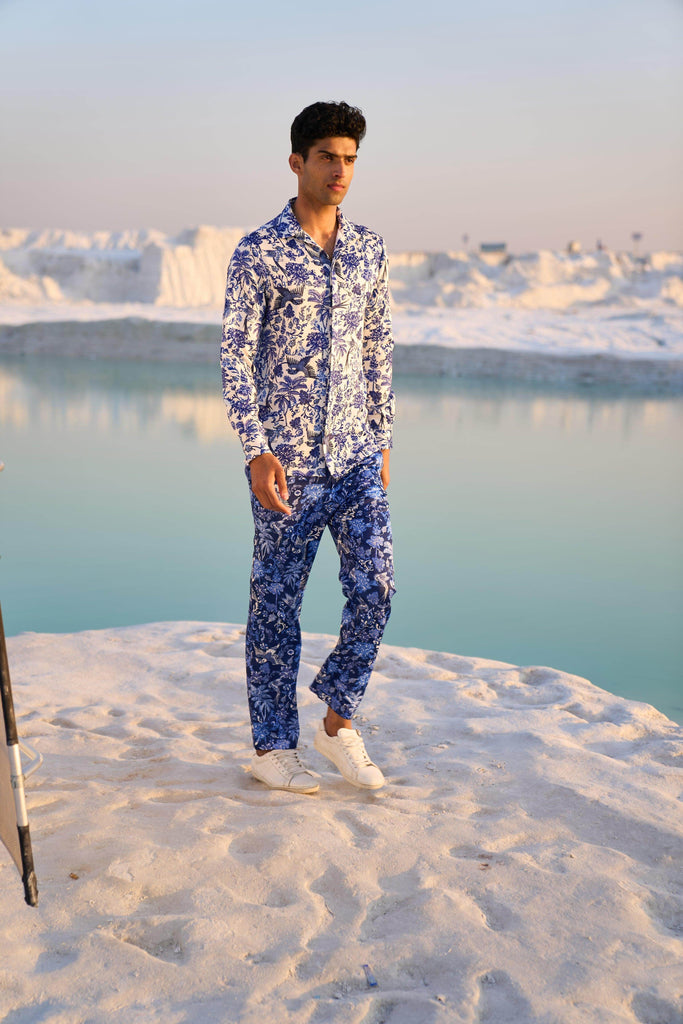 PORCELAIN PRINTED SHIRT - dash and dot dash and dot