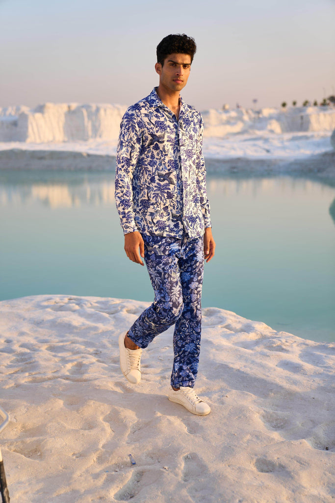 PORCELAIN PRINTED SHIRT - dash and dot dash and dot