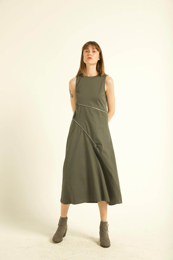 TWO-WAY ZIPPER DRESS - dash and dot dash and dot