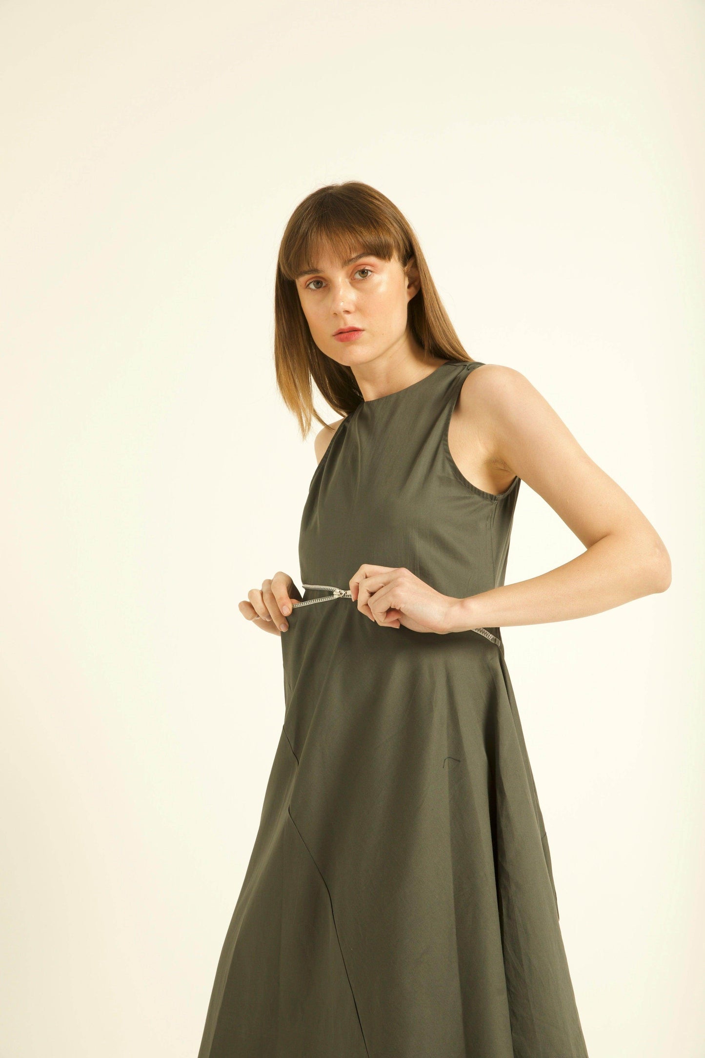 TWO-WAY ZIPPER DRESS - dash and dot