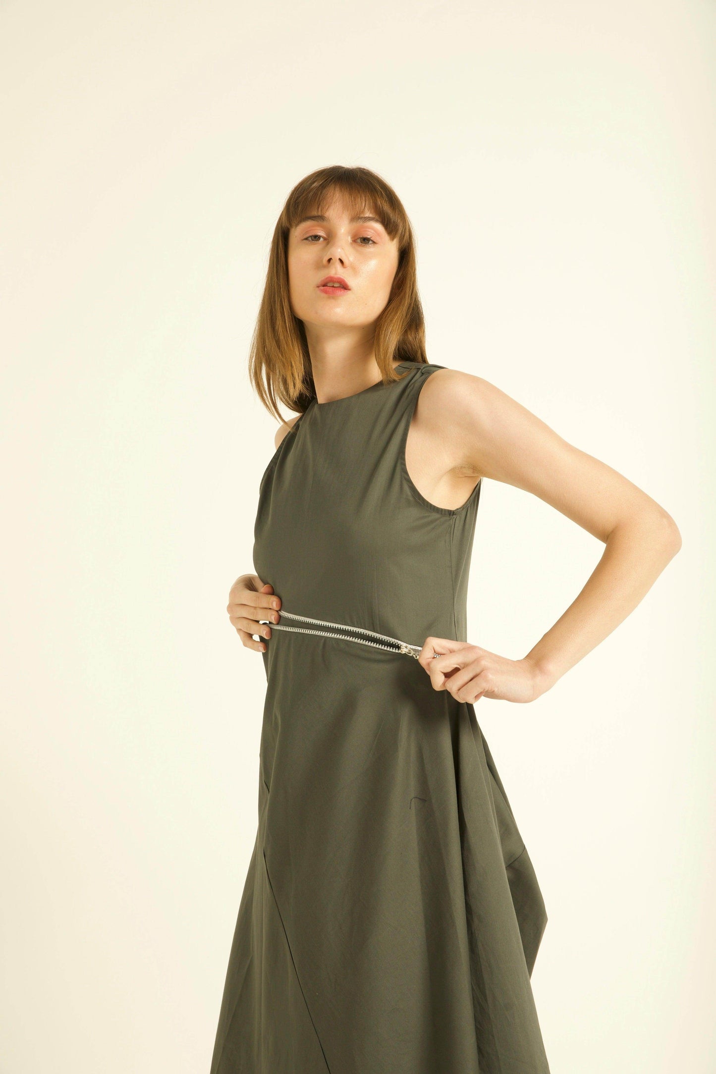 TWO-WAY ZIPPER DRESS - dash and dot
